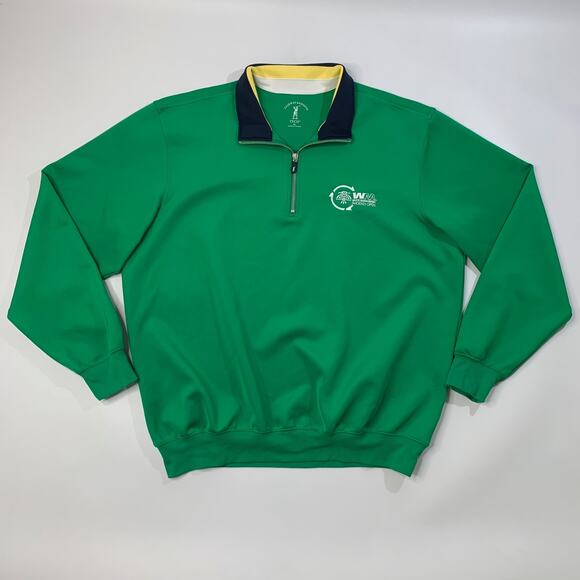 Fairway & Greene Sweatshirt Mens XL Clover Tech 1/4 Zip Pullover WM Phoenix Open - Picture 2 of 13